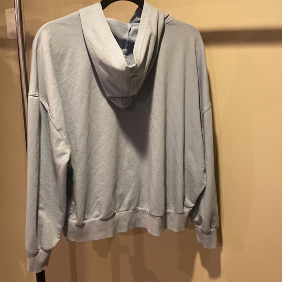 Baby Blue Cropped Boxy Oversized Butterfly Hoodie XL π2 for $30π - Picture 4 of 10